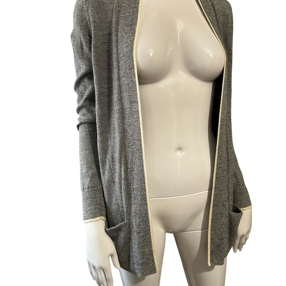 Theory Gray Open-Front Cardigan - Picture 4 of 11